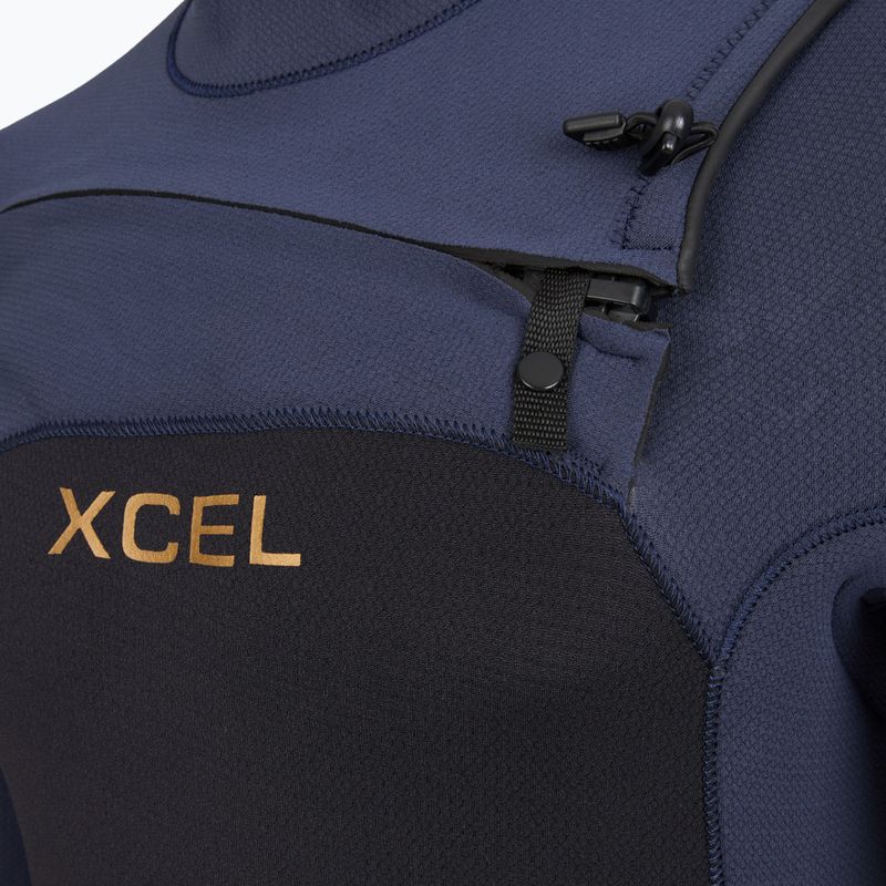 Costum de înot pentru bărbați Xcel Comp+ 5/4 mm Full black/blue nights 4