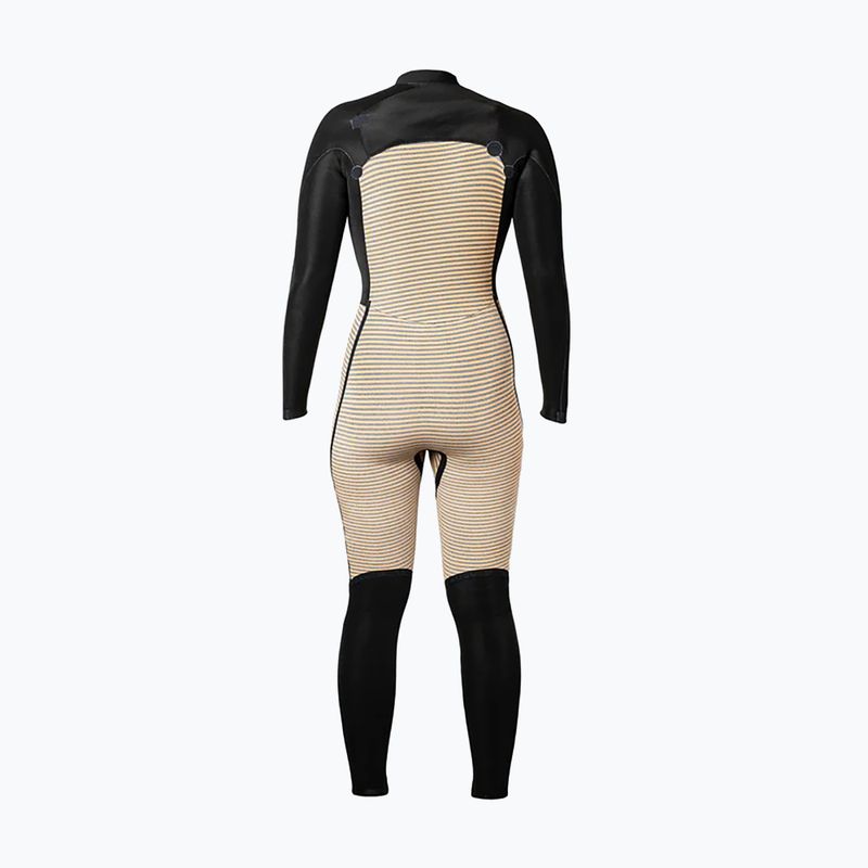 Costum de înot pentru femei Xcel Comp 4/3 mm Full black/black palm/monstera print 5