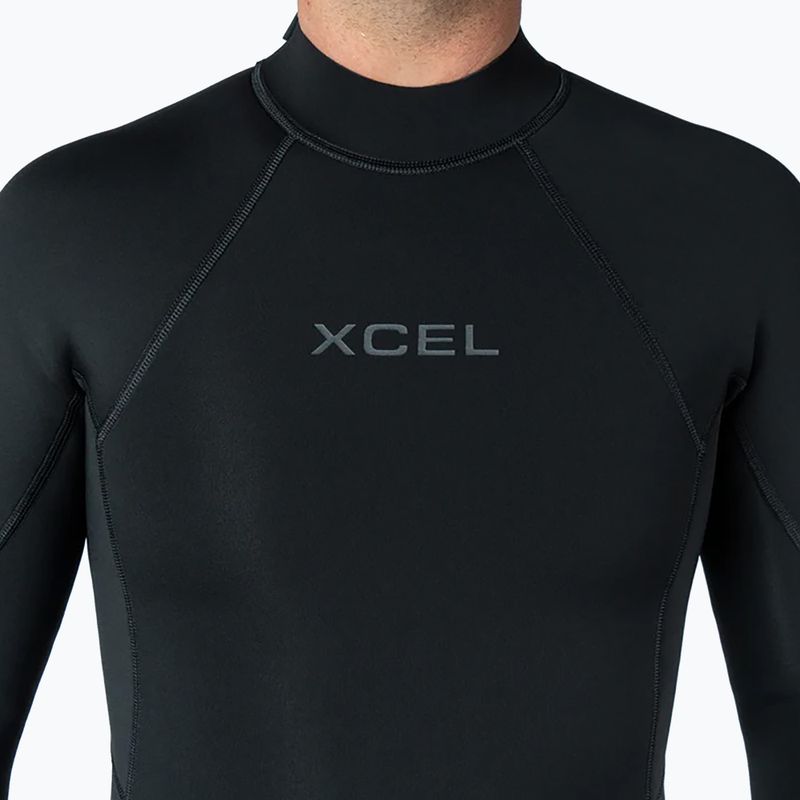 Costum de înot pentru bărbați Xcel Axis Back Zip Spring 2 mm LS black 5