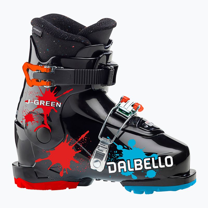 Ghete de schi pentru copii Dalbello J Green 2.0 GW black 2