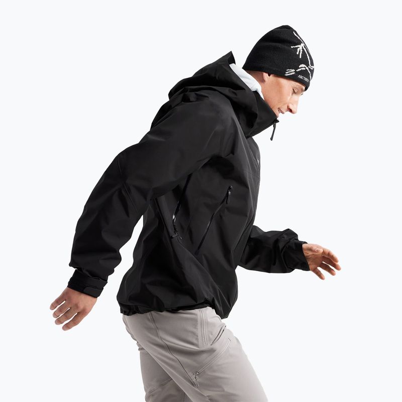 Jachetă de ploaie Arcteryx Beta AR pentru bărbați, negru 4