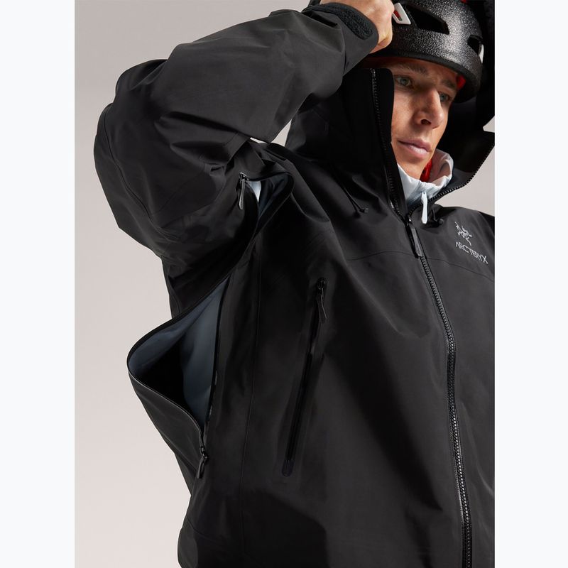 Jachetă de ploaie Arcteryx Beta AR pentru bărbați, negru 6