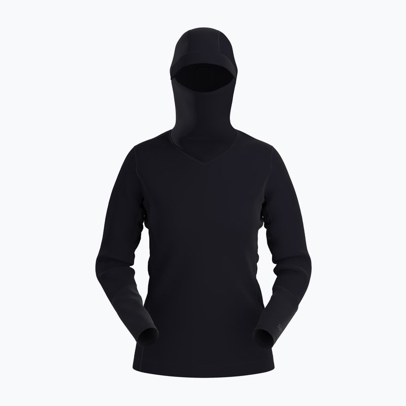 Tricou de trekking pentru femei Arcteryx Rho Hoody negru 9