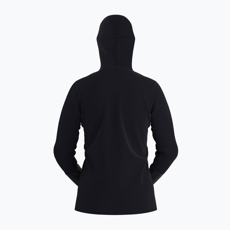Tricou de trekking pentru femei Arcteryx Rho Hoody negru 10