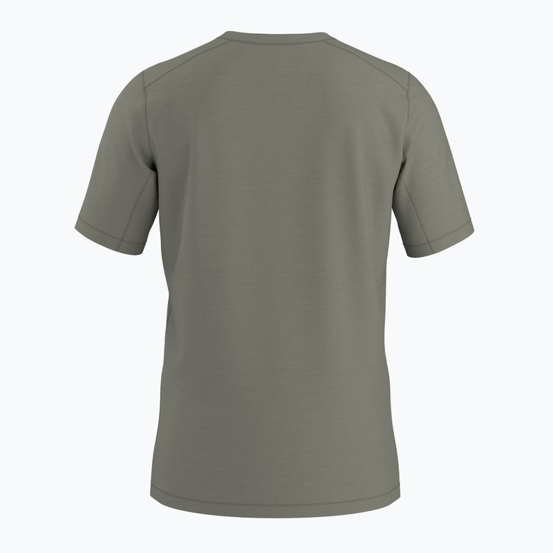 Tricou pentru bărbați Arcteryx Ionia Merino Wool Arc'Word Logo forage 7