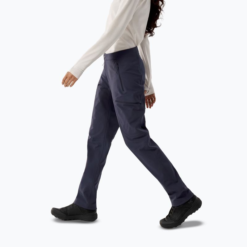 Pantaloni softshell pentru femei Arcteryx Gamma MX black sapphire 3