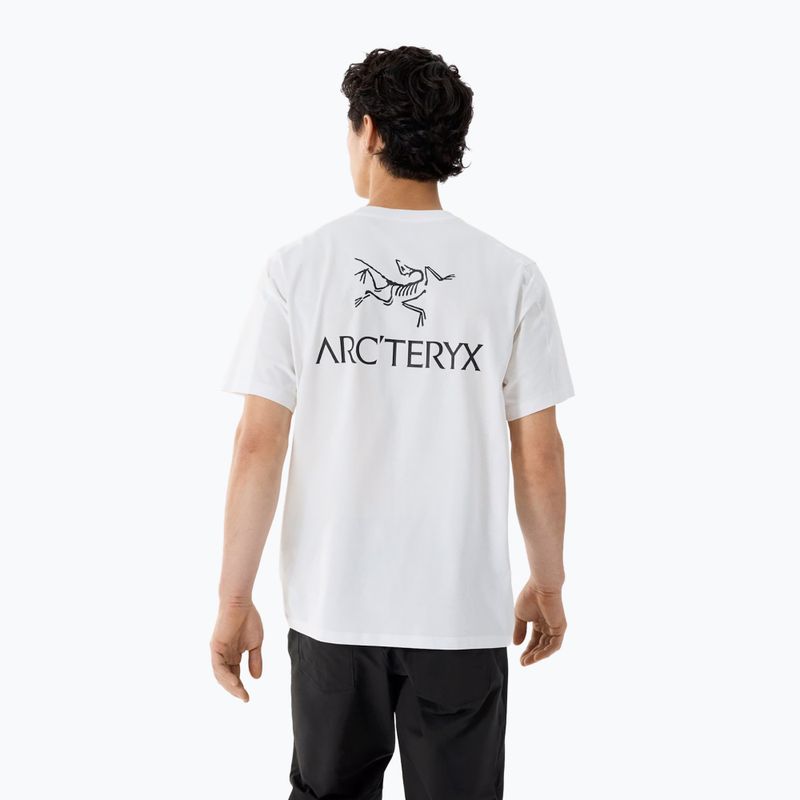 Tricou pentru bărbați Arcteryx Kragg Sl Cotton Bird Word white light/black 3