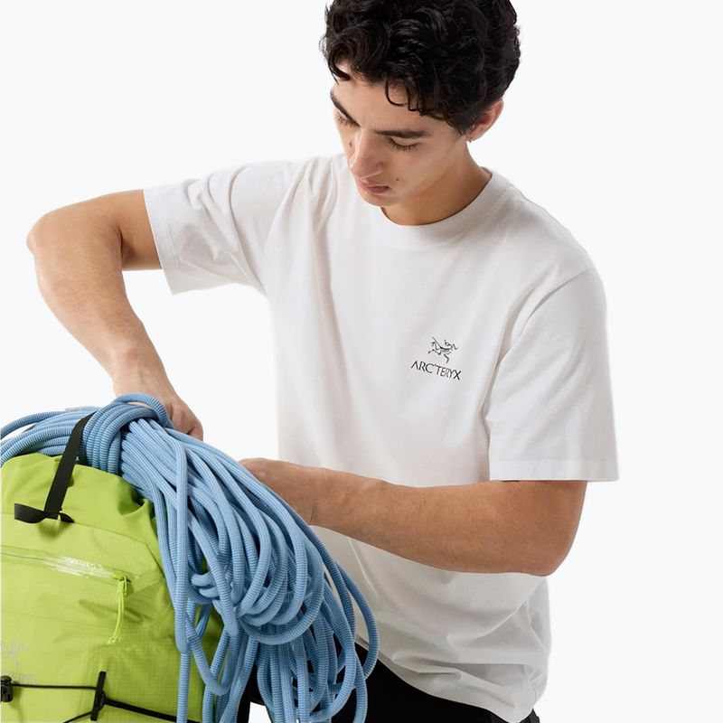 Tricou pentru bărbați Arcteryx Kragg Sl Cotton Bird Word white light/black 5
