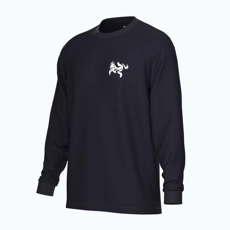 Longsleeve pentru bărbați Arcteryx Kragg SL Cotton Bird Tile black / arctic silk 3