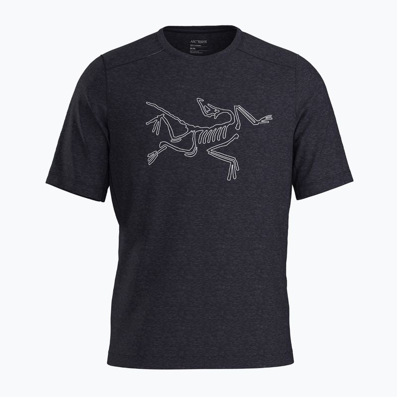 Tricou pentru bărbați Arc'teryx Cormac Logo SS black heather
