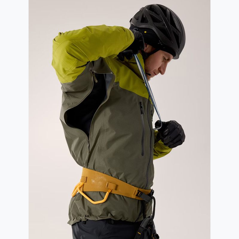 Geacă de ploaie pentru bărbați Arcteryx Alpha olive moss/tatsu 11