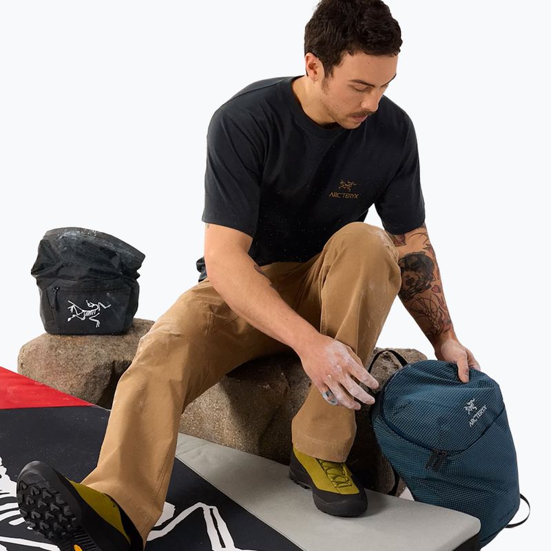 Tricou pentru bărbați Arcteryx Kragg Sl Cotton Bird Word 24k black 6