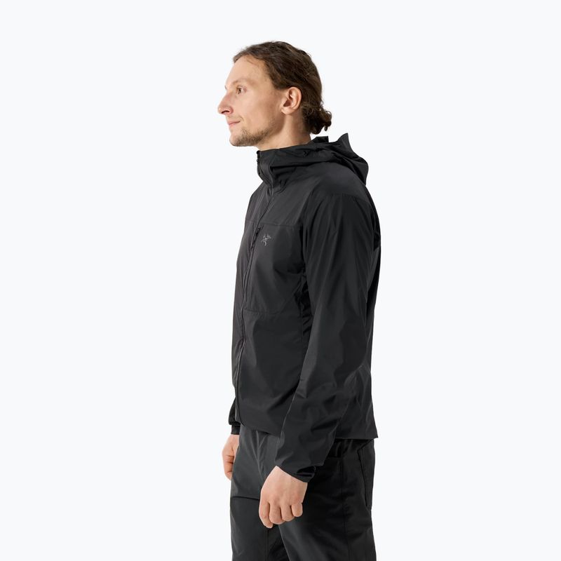 Geacă rezistentă la vânt pentru bărbați  Arcteryx Squamish Hoody black 3
