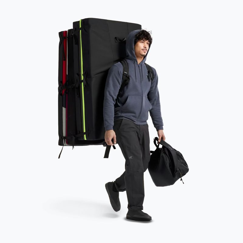 Bluză polar de trekking pentru bărbați Arcteryx Emblem Fleece Full-Zip Hoody dark stratus 2