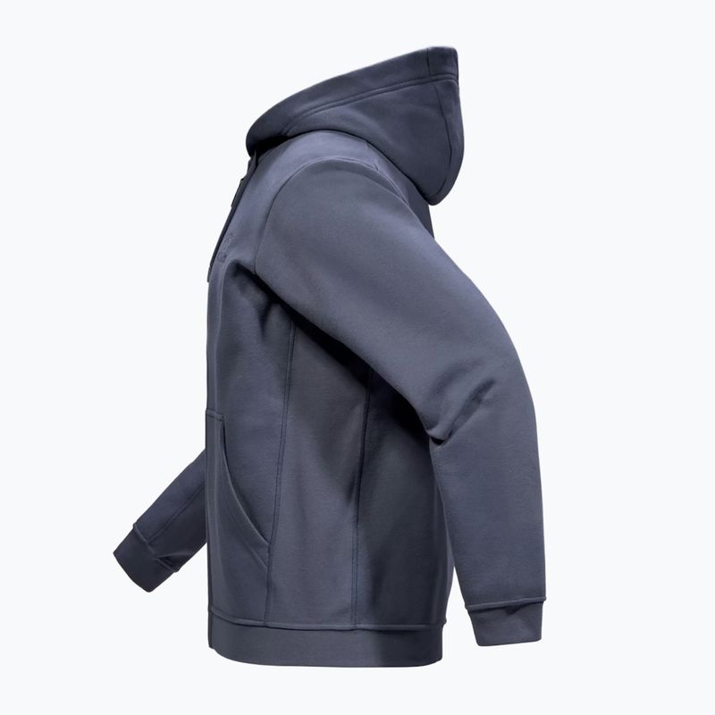 Bluză polar de trekking pentru bărbați Arcteryx Emblem Fleece Full-Zip Hoody dark stratus 7