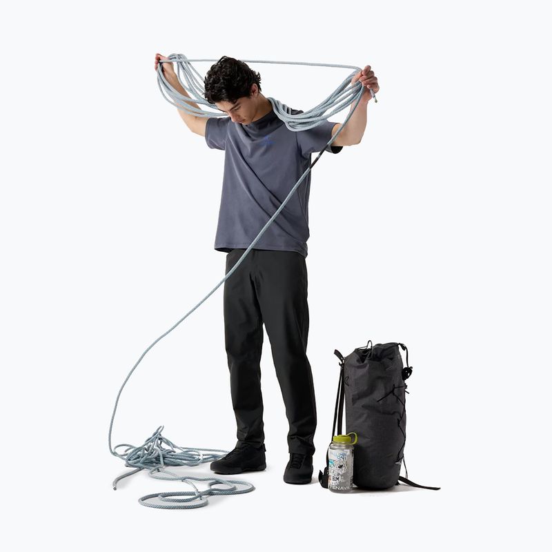 Tricou pentru bărbați Arc'teryx Kragg Sl Cotton Bird Word dk stratus/fluidity 2