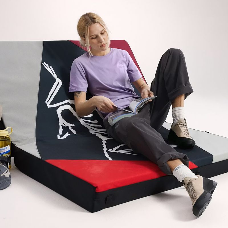 Tricou pentru femei Arcteryx Kragg Sl Cotton Emblem Crew mallow 6