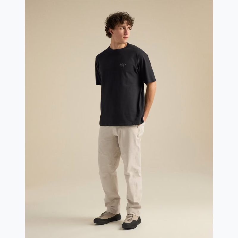Tricou pentru bărbați Arcteryx Kragg Cotton Emblem Crew SS black 2