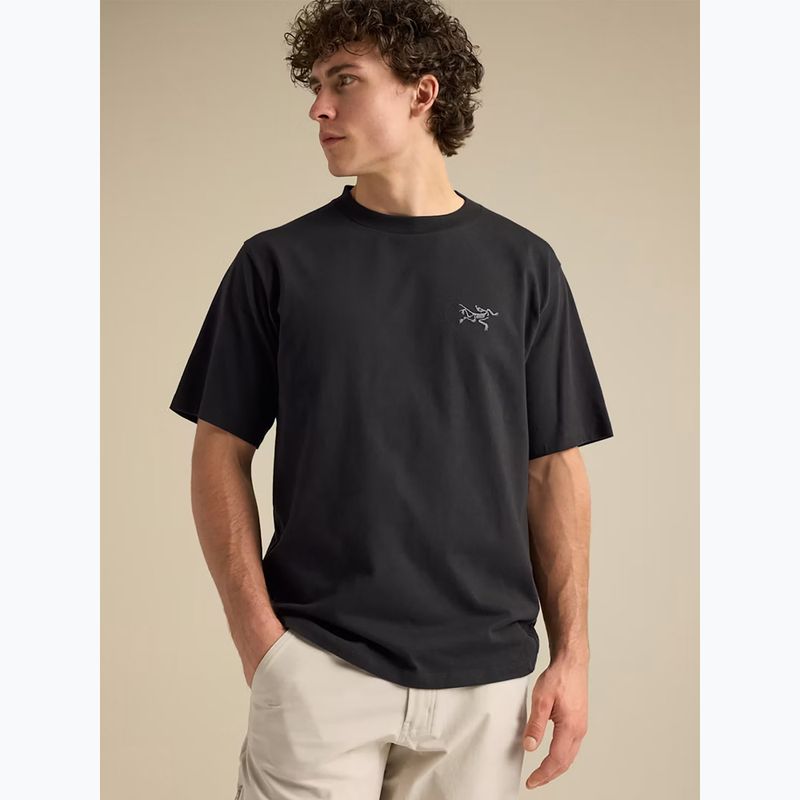 Tricou pentru bărbați Arcteryx Kragg Cotton Emblem Crew SS black 5