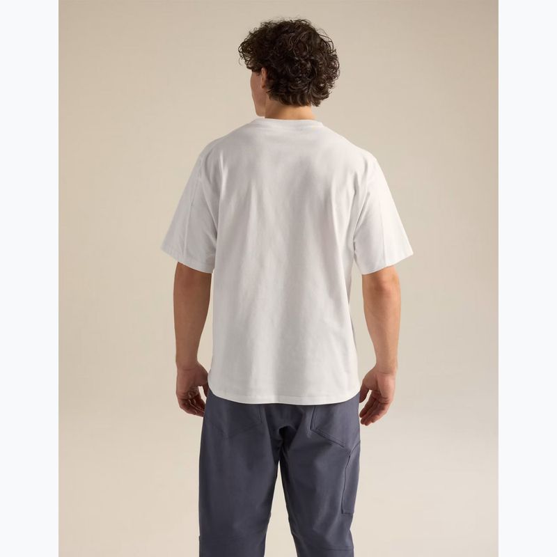 Tricou pentru bărbați Arcteryx Kragg Cotton Emblem Crew SS white light 3