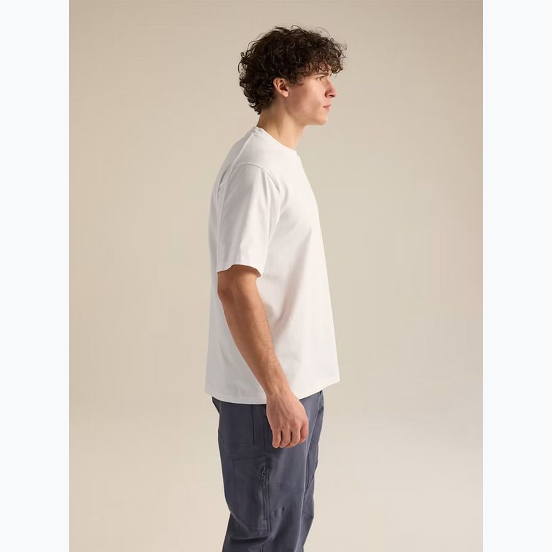 Tricou pentru bărbați Arcteryx Kragg Cotton Emblem Crew SS white light 5
