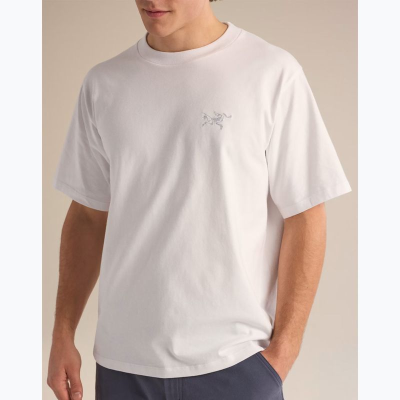 Tricou pentru bărbați Arcteryx Kragg Cotton Emblem Crew SS white light 6
