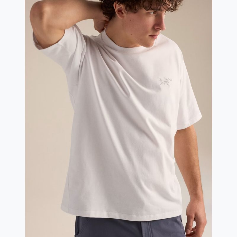 Tricou pentru bărbați Arcteryx Kragg Cotton Emblem Crew SS white light 7