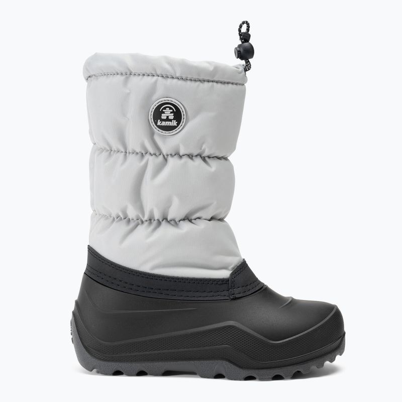 Cizme de trekking pentru băieți Kamik Snowcozy gri deschis 2