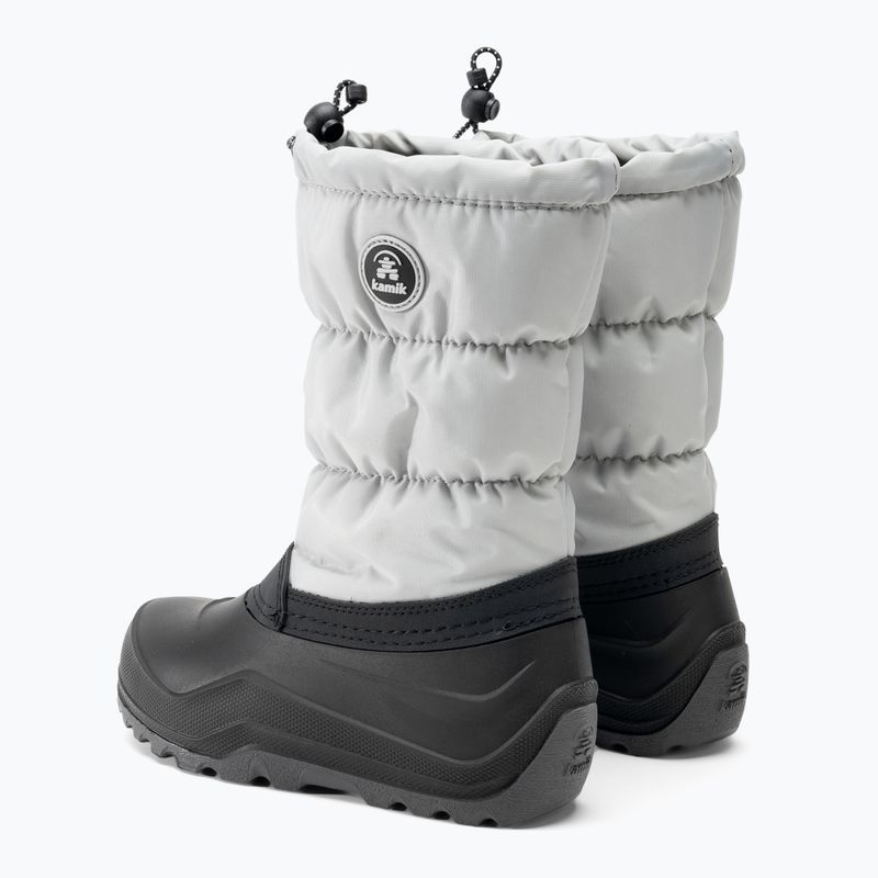 Cizme de trekking pentru băieți Kamik Snowcozy gri deschis 3