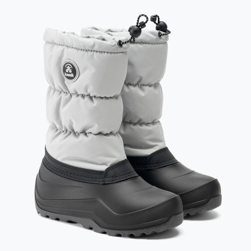 Cizme de trekking pentru băieți Kamik Snowcozy gri deschis 4