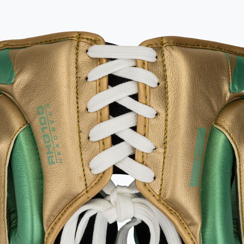 Cască de box Rival RHG100 Professional Headgear green/gold 5