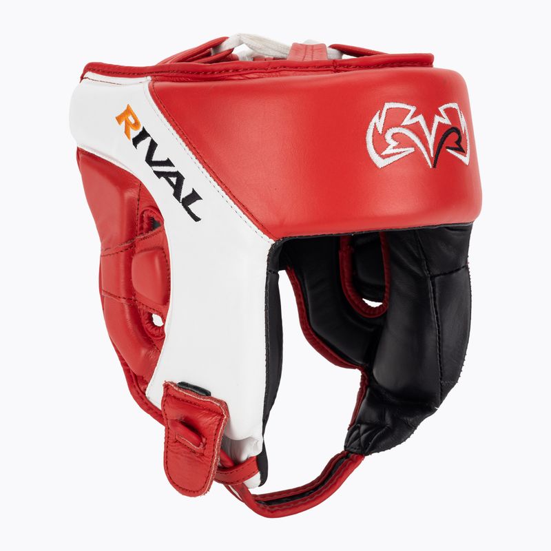 Rival Amateur competiție de box cască de box cască de protecție roșu/alb