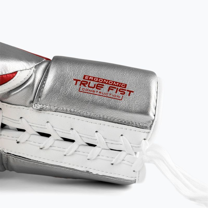 Mănuși de box Rival RS100 Professional red/silver 4
