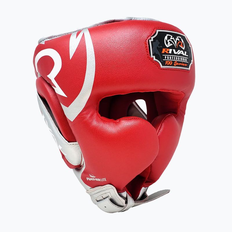 Cască de box Rival RHG100 Professional Headgear red/silver 2