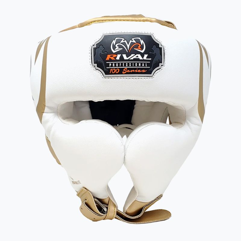 Cască de box Rival RHG100 Professional Headgear white/gold 2