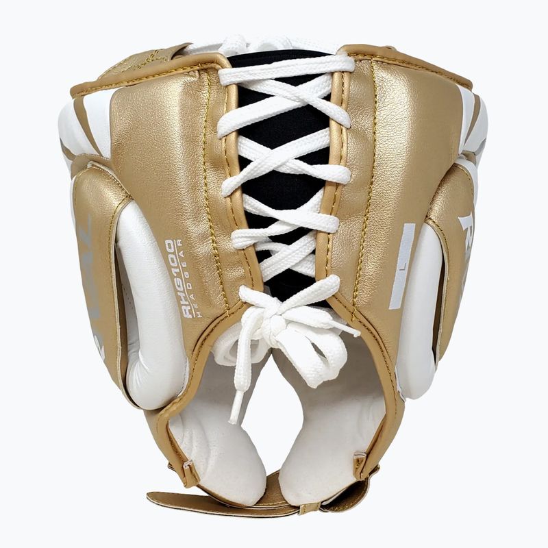 Cască de box Rival RHG100 Professional Headgear white/gold 3