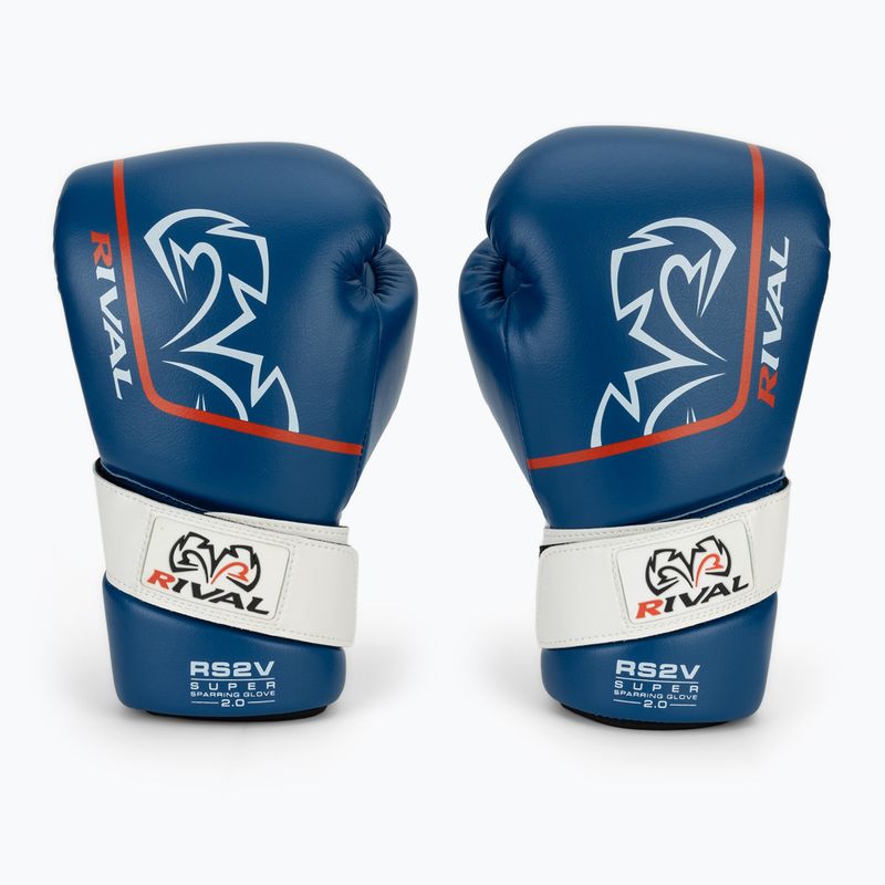 Mănuși de box Rival RS2V Super Sparring 2.0 blue 2