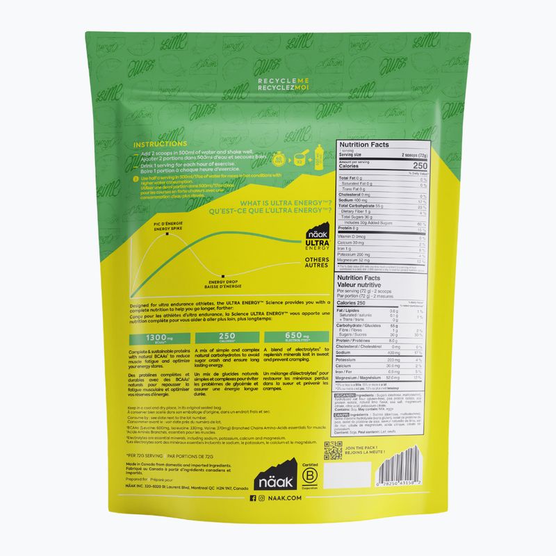 Băutură energizantă Näak Ultra Energy Drink Mix 720 g lime 2