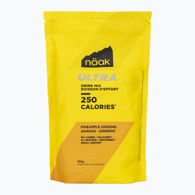 Băutură energizantă Näak Ultra Drink Mix 720 g pineapple ginseng