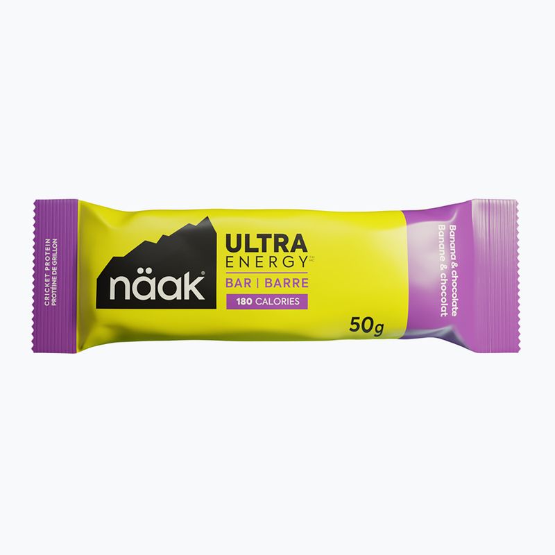 Baton energizant Näak Ultra Energy 50 g banana & chocolate