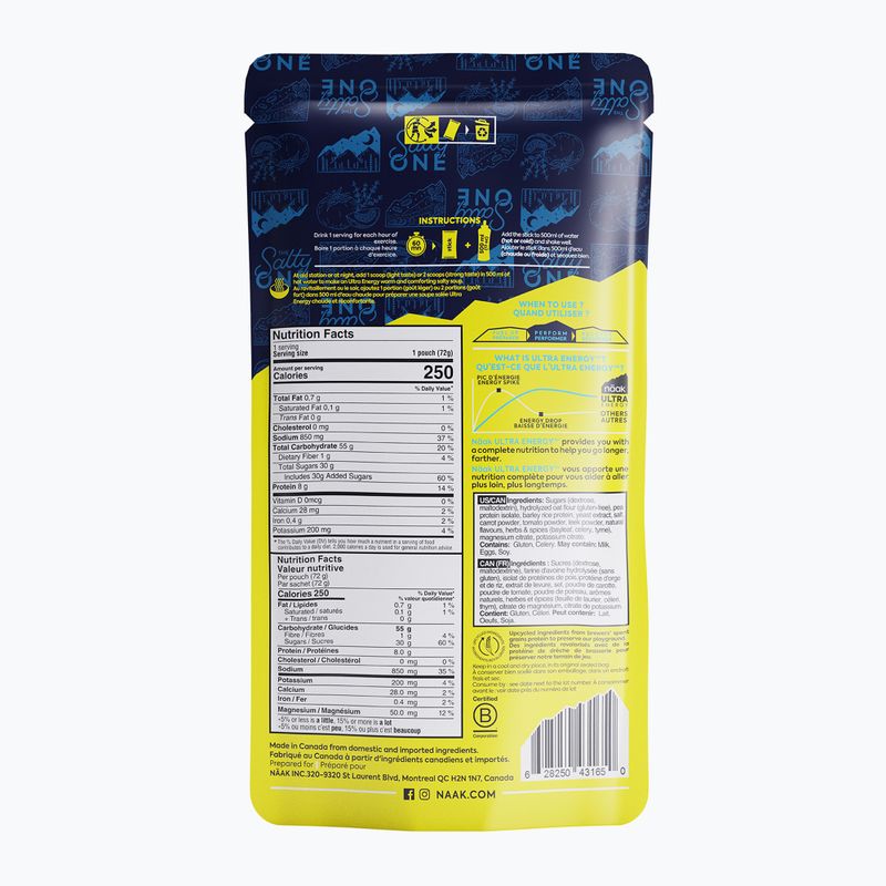 Băutură energizantă Näak Ultra Energy Drink Mix 72 g salted soup 2