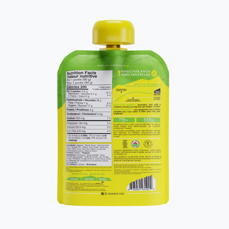 Gel energetic Näak Ultra Energy 90 g apple & maple syrup 2
