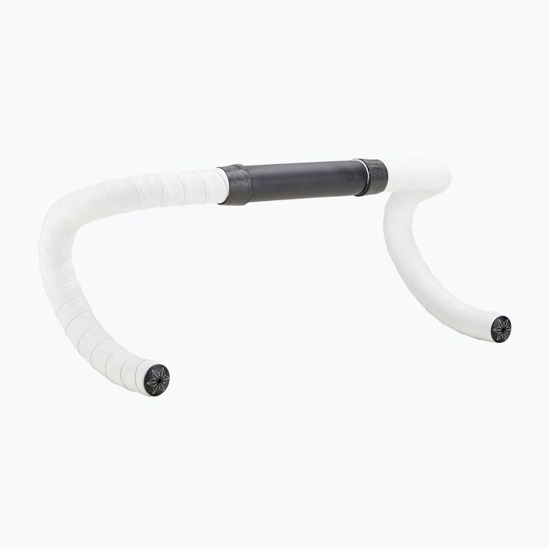 Înveliș pentru ghidon SUPACAZ Super Sticky Kush Classic 2.5 mm white/ano black plugs 2