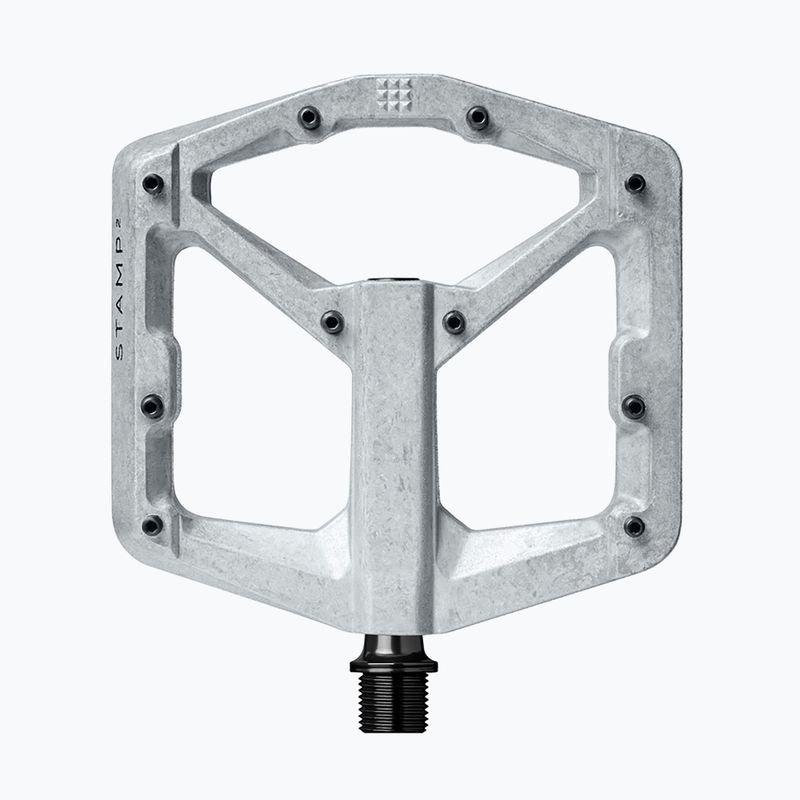 Pedale de bicicletă Crankbrothers Stamp 2 raw silver