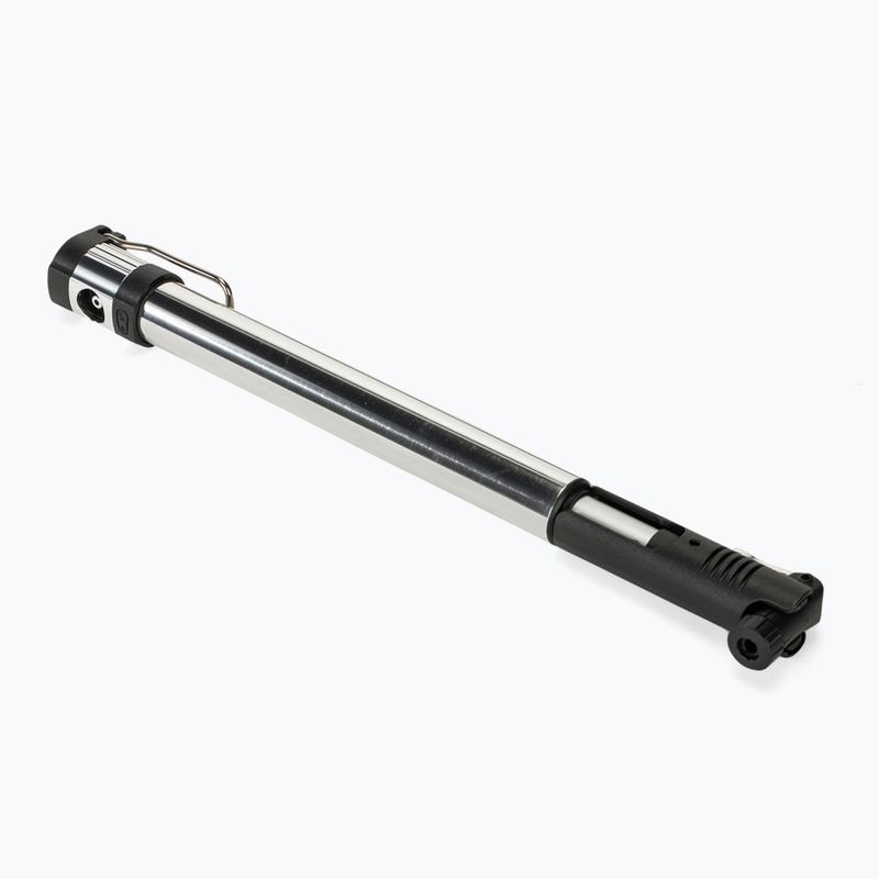 Pompă de bicicletă Crankbrothers Klic HV Mini Floor 110 psi silver