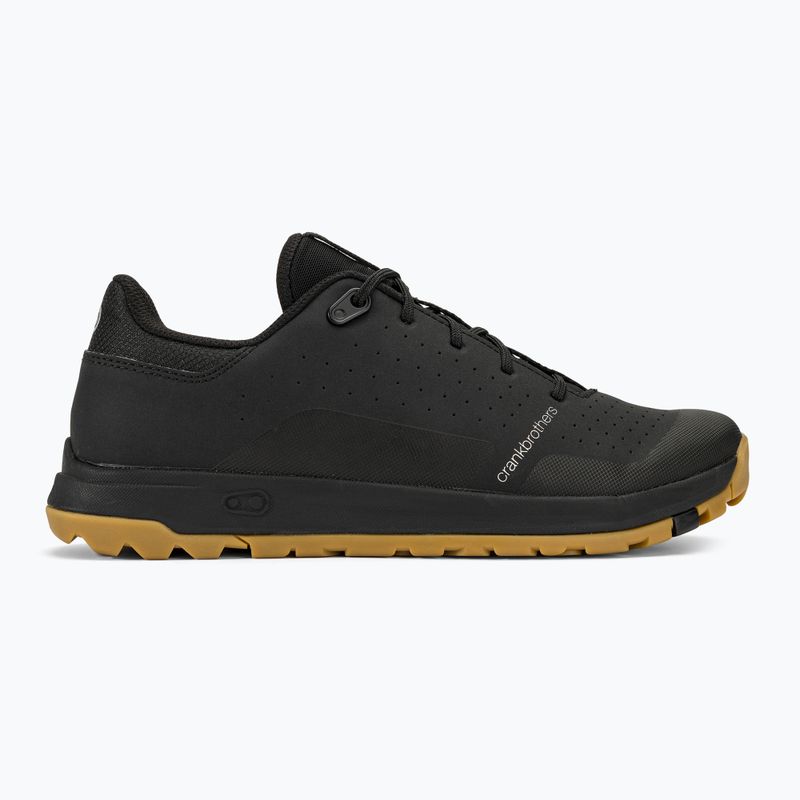 Încălțăminte de ciclism pe platformă Crankbrothers Stamp Trail Lace black /black/gum outsole 2