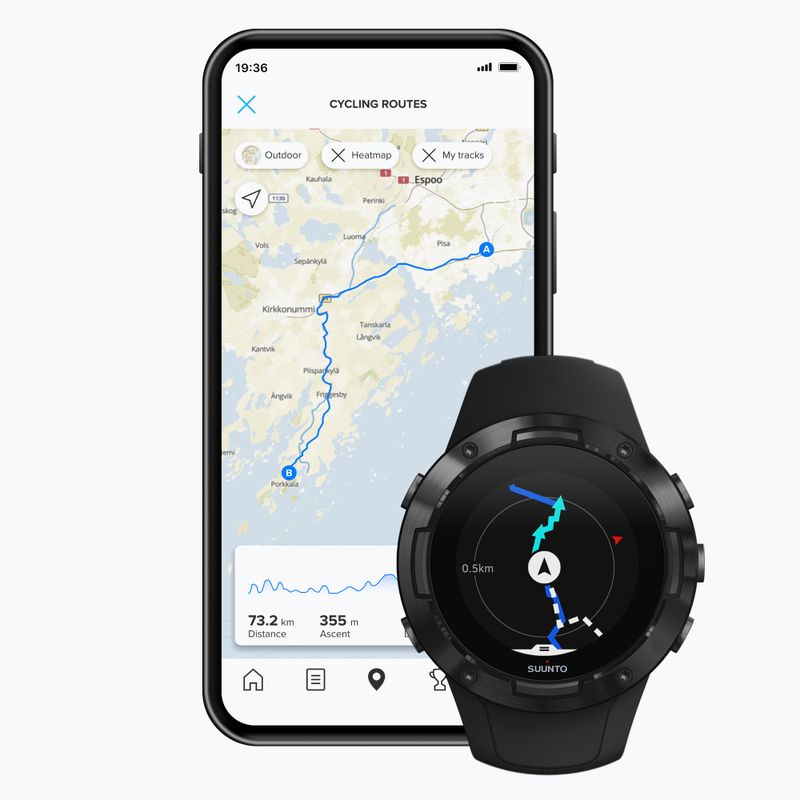 Ceas sport Suunto 5 G1, negru, SS050299000 5