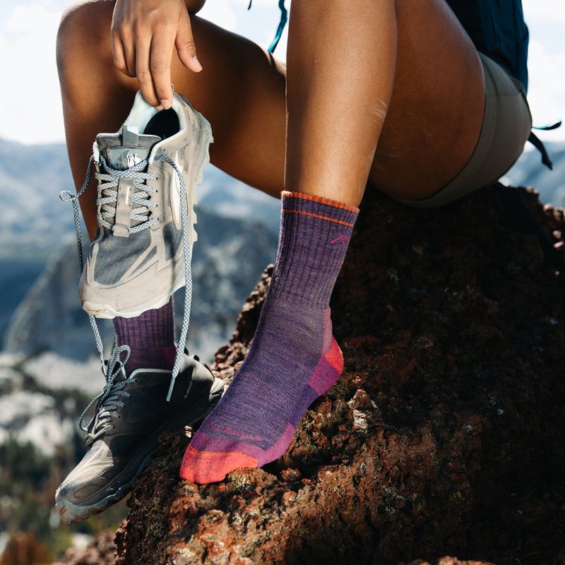 Șosete pentru femei Darn Tough Hiker plum heather 6