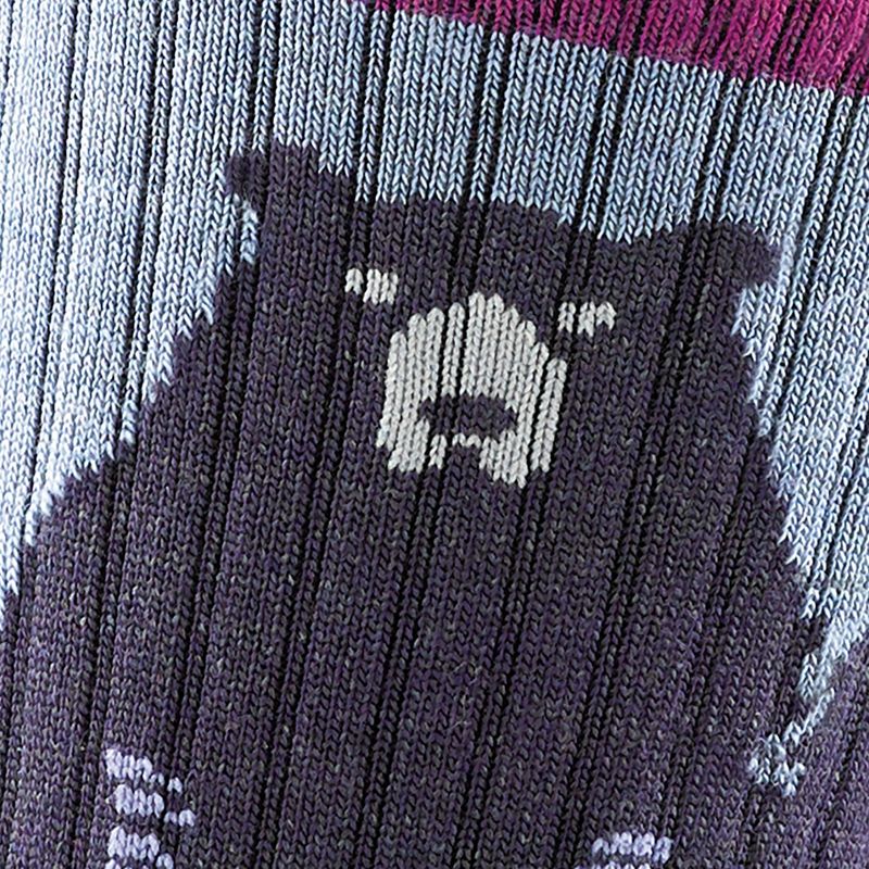 Șosete damă Darn Tough Bear Town Micro Crew Cushion mov 2