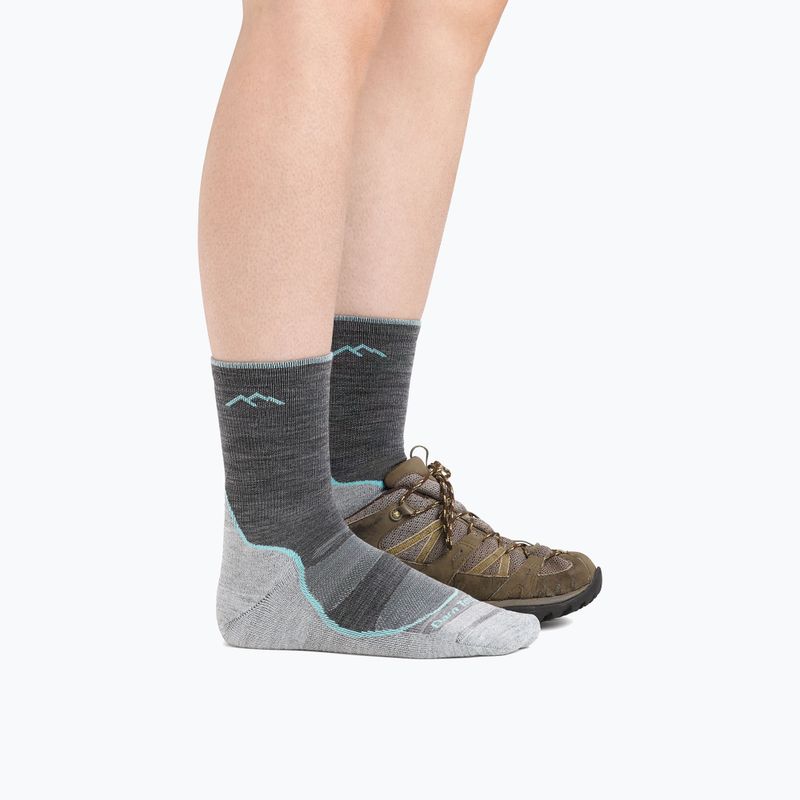 Șosete damă Darn Tough Light Hiker Micro Crew Cushion slate 2